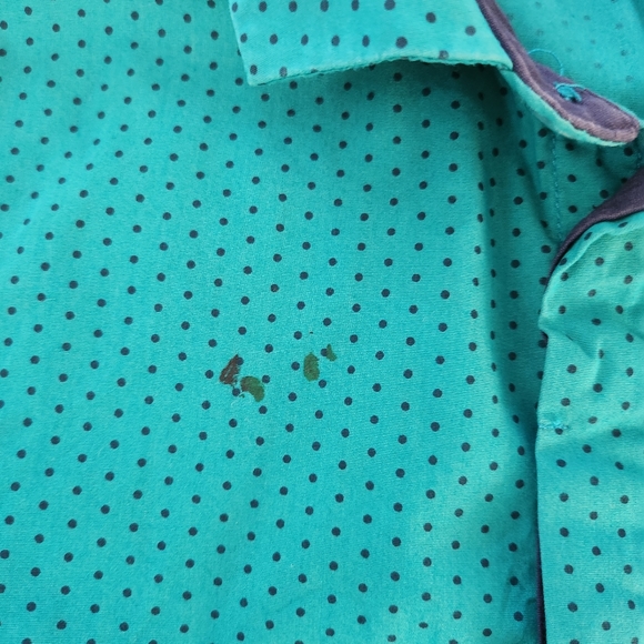 H&M Green polka-dot Longsleeve Button-down Shirt - Picture 4 of 12